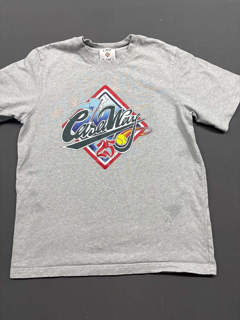 Casablanca Paris Casa Way 25 Graphic T-Shirt Grey Medium